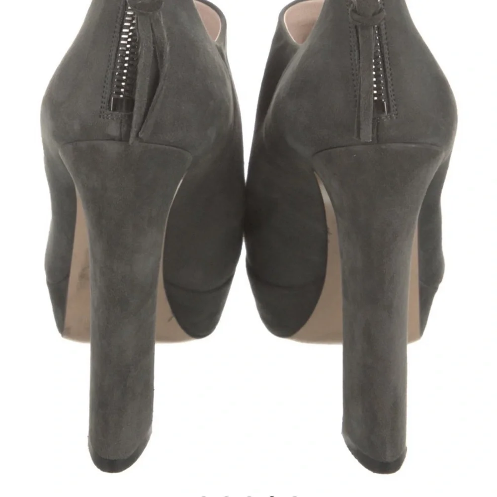 Miu Miu Suede Leather Ankle Boots